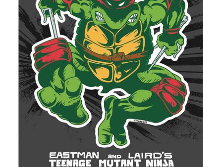 Teenage Mutant Ninja Turtles Classic Comic Raphael Vinyl Sticker For Sale