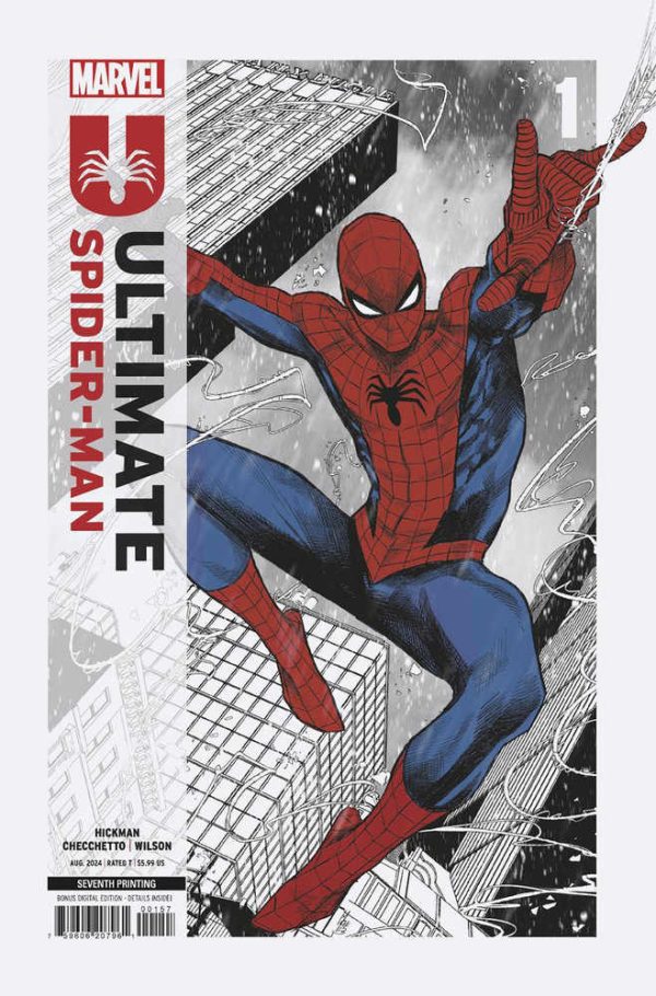 Ultimate Spider-Man #1 Marco Checchetto 7th Printing Variant Supply