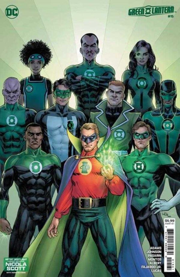 Green Lantern #15 Cover D Nicola Scott Artist Spotlight Card Stock Variant (Absolute Power) Supply