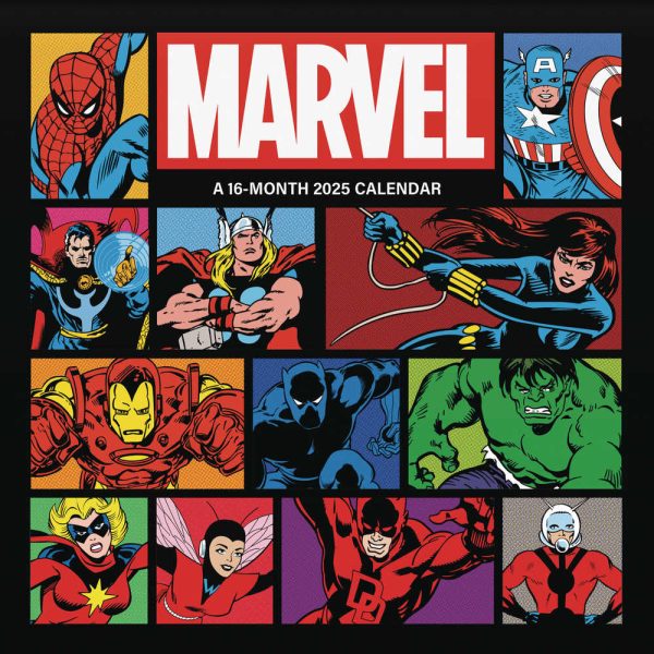 Marvel Comics 16 Month 2025 Wall Calendar Online Sale