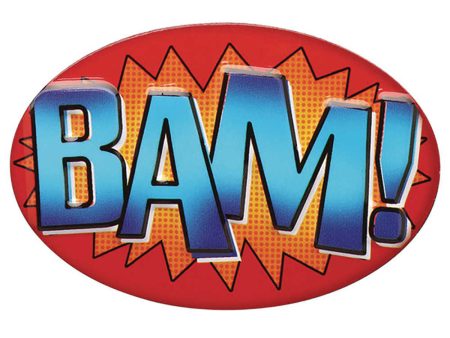 Bam Embossed Metal Magnet Online