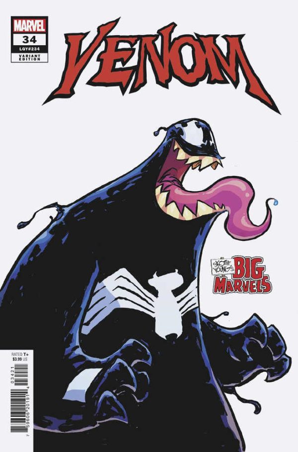 Venom #34 Skottie Young Big Marvel Variant For Discount