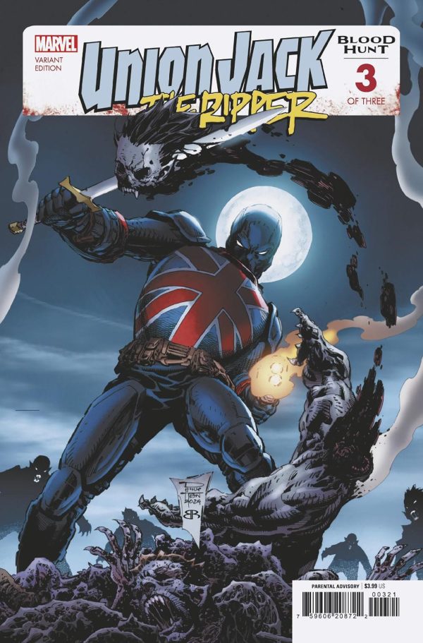 Union Jack The Ripper Blood Hunt #3 Philip Tan Variant For Cheap