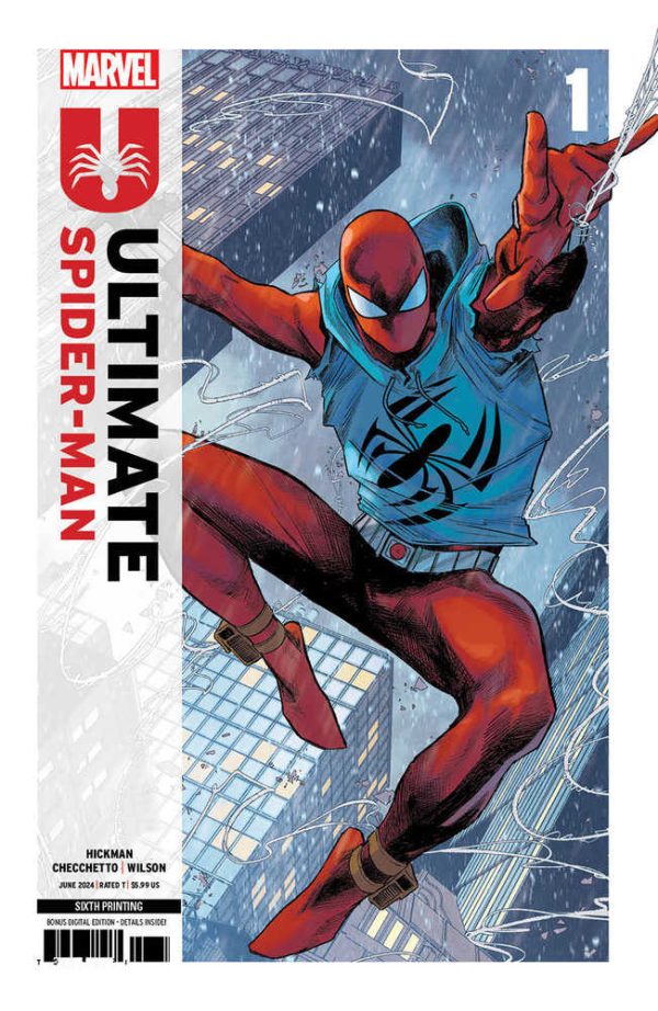 Ultimate Spider-Man #1 6th Printing Marco Checchetto Variant Fashion