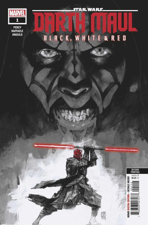 Star Wars Darth Maul Black White & Red #1 (Of 4) 2nd Print Variant Online Sale