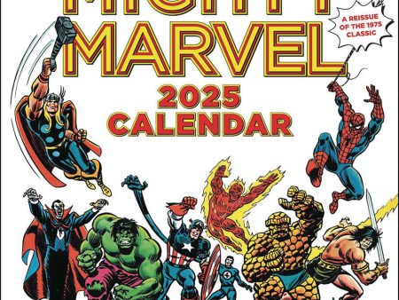 Mighty Marvel 2025 Wall Cal Reissue 1975 Cal Sale