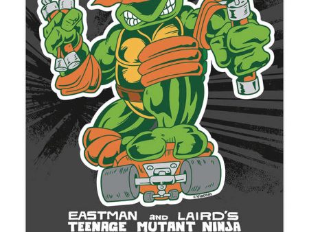 Teenage Mutant Ninja Turtles Classic Comic Michelangelo Vinyl Sticker Hot on Sale