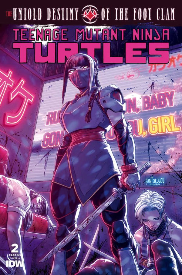 Teenage Mutant Ninja Turtles Untold Destiny Of Foot Clan #2 Cover A Santolouco Hot on Sale