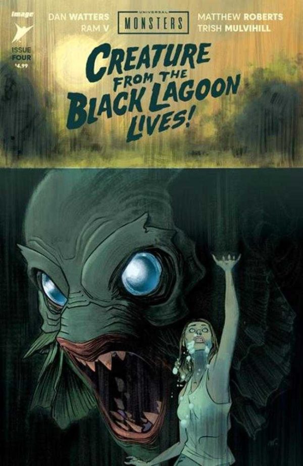 Universal Monsters Creature From The Black Lagoon Lives! #4 (Of 4) Cover A Matthew Roberts Hot on Sale